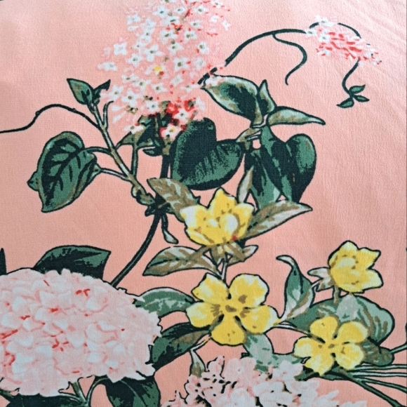 🪻BOGO🪻 NWOT 7th Avenue Peach Floral Top‎ - Size Medium - Picture 8 of 11